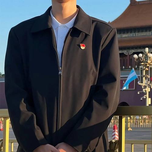 免烫处理侧缝插袋常规款长袖中年