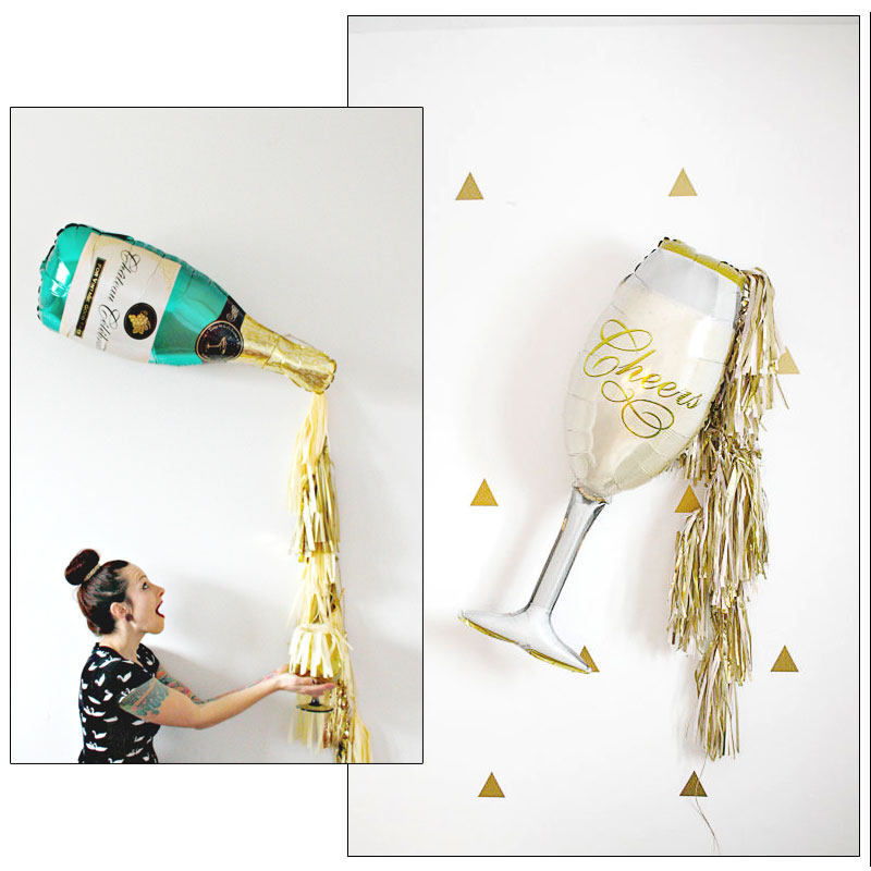 香槟酒瓶酒杯铝膜气球酒吧装饰生日六一儿童婚礼装饰派对布置气球