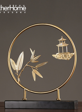 新古典风家居客厅电视柜饰品摆件