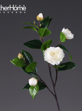 伊斯帖美式田园客厅茶花艺术绢花