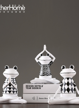 青蛙树脂家居客厅样板间装饰摆件