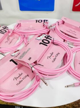 现货 Fender芬达Instrument Cable起源系列Hello Kitty乐器吉他线