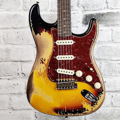 Fender芬达电吉他重度做旧定制