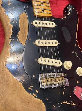 T88折Fender芬达Custom Shop S20限量款 Poblano Strat做旧电吉他