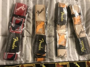 X标价9折包邮Fender芬达吉他电贝司BASS贝斯民谣背带印花纯色肩带