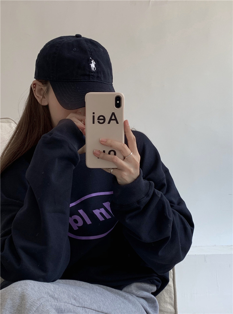 BF Korean sweater with real price and loose letter printing