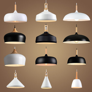 复古工业风餐厅饭厅吊灯个性创意简约网咖奶茶店火锅店锅盖小吊灯