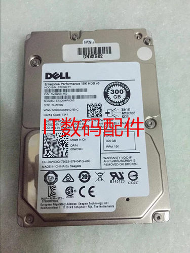 全新 DELL 300G 6Gb 15K 2.5 SAS ST300MP0005 06WC9D 6WC9D硬盘