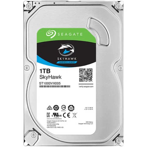 Seagate/希捷ST1000VX005 1tb酷鹰安防监控专用机械硬盘1t垂直