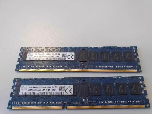 SK海力士原厂8G 1RX4 PC3-14900R DDR3 1866 REG ECC服务器内存条