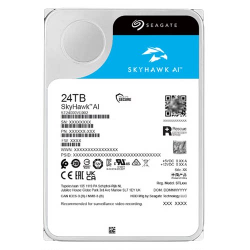 Seagate/希捷 ST24000VE002 24t酷鹰企业级NAS机械硬盘24tb