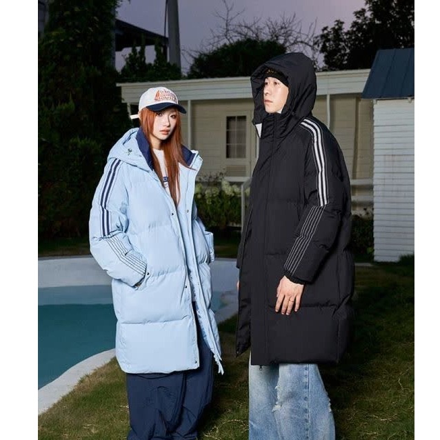 【面料星漫棉里料舒美绸】冬季加厚立领保暖棉服中长款情侣款棉衣