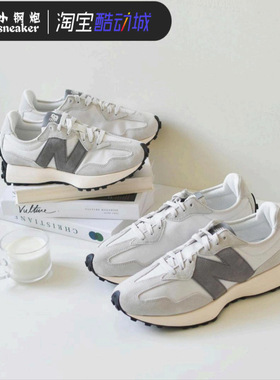 New Balance NB男女鞋327系列情侣舒适低帮灰白中性复古鞋MS327WE
