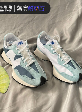 New Balance NB327系列湖蓝色女缓震休闲运动老爹跑步鞋WS327LE1