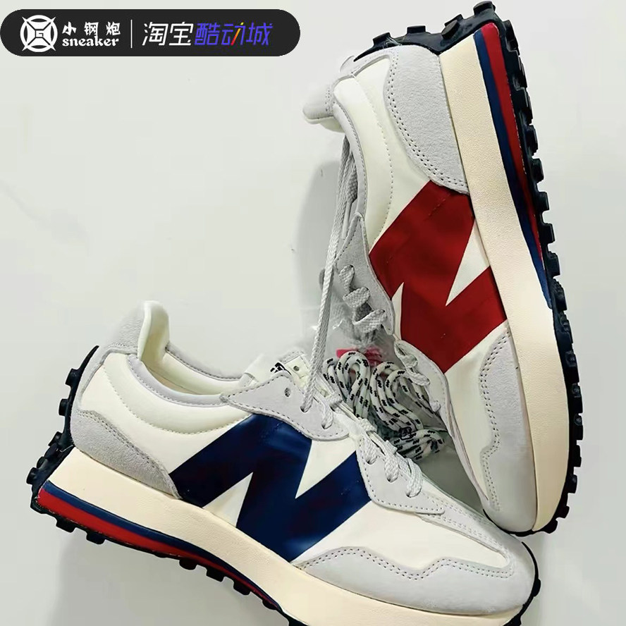 New Balance NB新款327系列白蓝红鸳鸯复古休闲运动跑鞋 MS327SC1