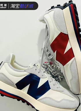 New Balance NB新款327系列白蓝红鸳鸯复古休闲运动跑鞋 MS327SC1