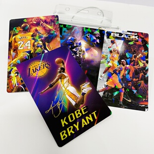 篮球科比签名球星卡背包挂件库里欧文詹姆斯学生书包挂饰礼物