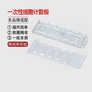 一次性细胞计数板实验室两分/五分格牛鲍血球计数板适配赛默飞