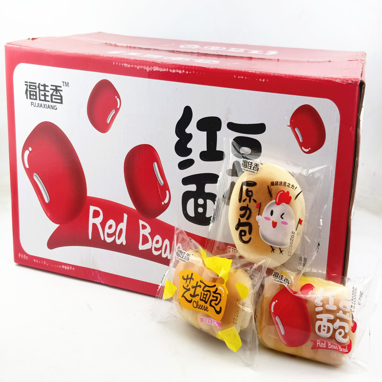 福佳香芝士面包红豆原力代餐点心