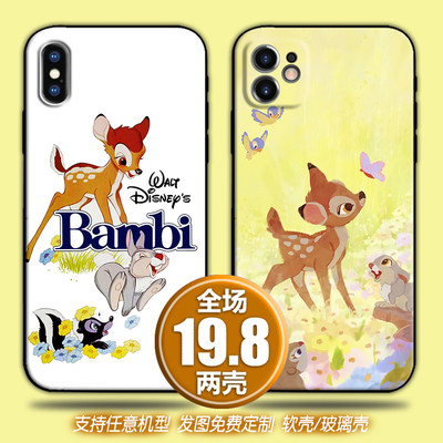 bambi小鹿斑比适用苹果13xsr12三星s21note20华为p40小米11手机壳