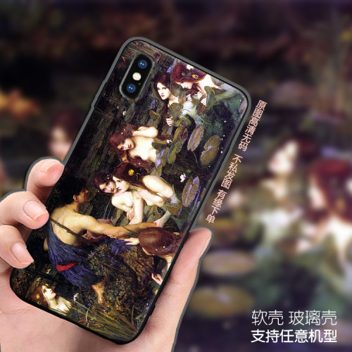 许拉斯和水泽仙女油画定制适用苹果13华为三星vivo小米OPPO手机壳