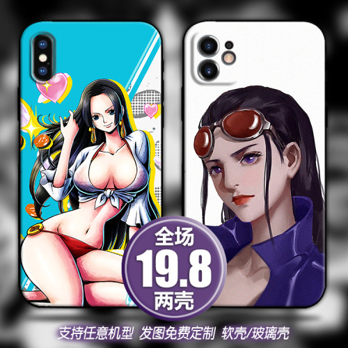 海贼王罗宾适用苹果12xsr13三星华为nova678p40小米11u手机壳k30s