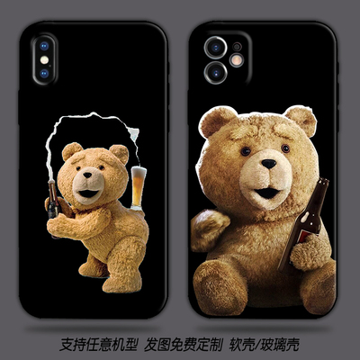 Ted泰迪熊适用苹果13max1211华为nova9p50三星s21小米12k40手机壳