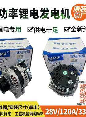 原厂佩特来潍柴AVIH2080-VPP/G37311N003N024V120A原装锂电发电机