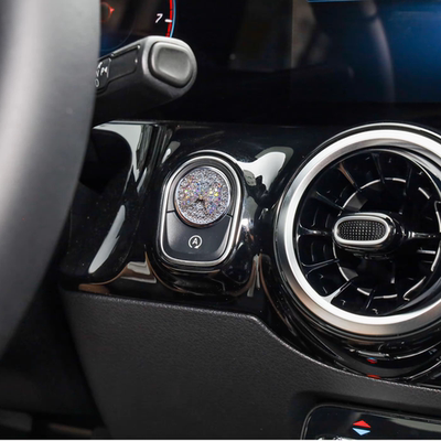 适用于奔驰GLE350/450一键启动镶钻按键保护贴GLS450点火装饰改装