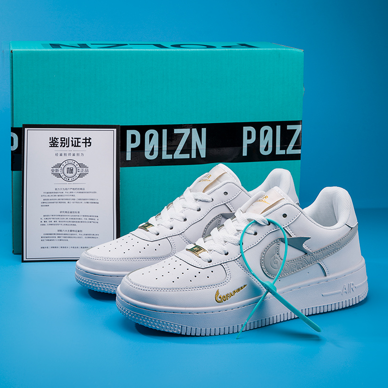 莆田男鞋空军-一号男2025秋季新款低帮情侣款厚底休闲板鞋男款
