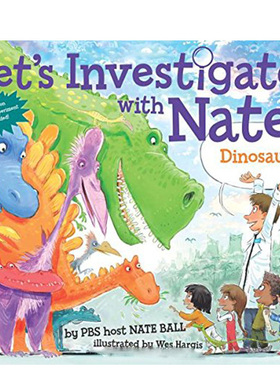 英文原版绘本 Let's Investigate with Nate #3 Dinosaurs 跟着内特去研究恐龙 儿童自然知识科普