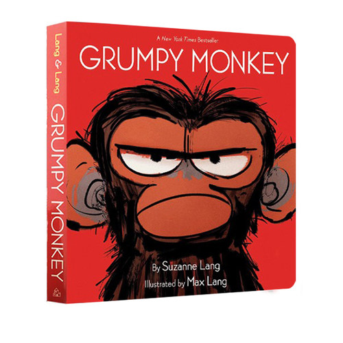 英文原版 暴怒猴 Grumpy Monkey 情绪暴躁的猴子 幼儿情绪管理纸板书 儿童用英语启蒙图画书