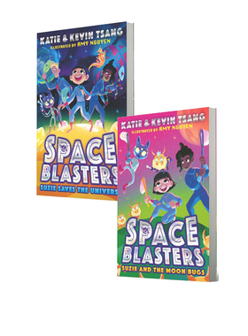 预售 英文原版 Space Blasters Suzie Saves:Universe/Moon Bugs 2册 太空冒险 少儿科普章节书小说 青少年英文课外读物