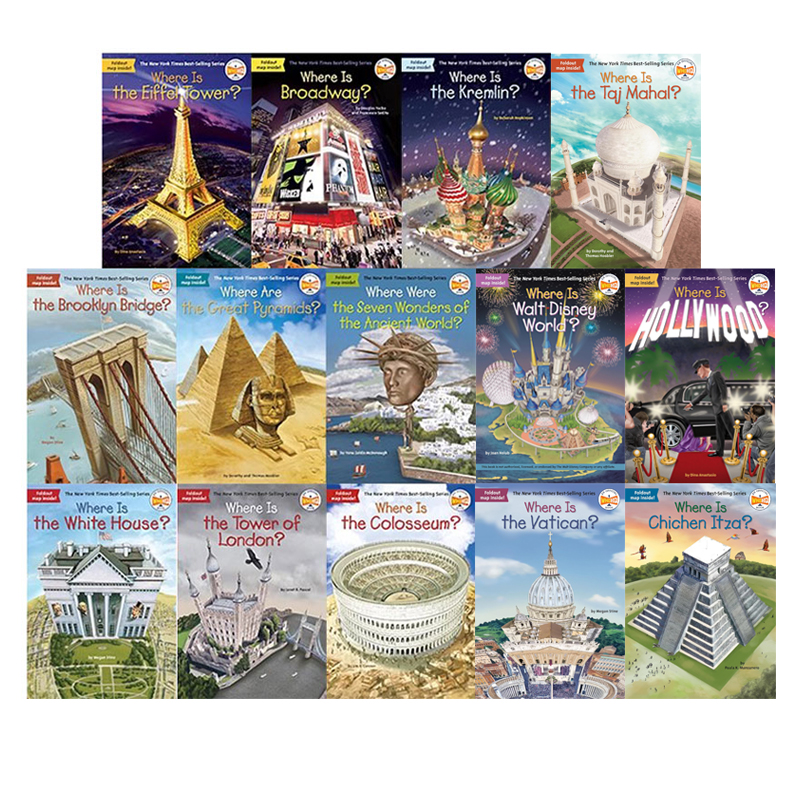 Who HQ What is/was Where is系列 世界地理遗迹历史百科 人造建筑景观 14册 青少年小说 Who is/Was姐妹篇