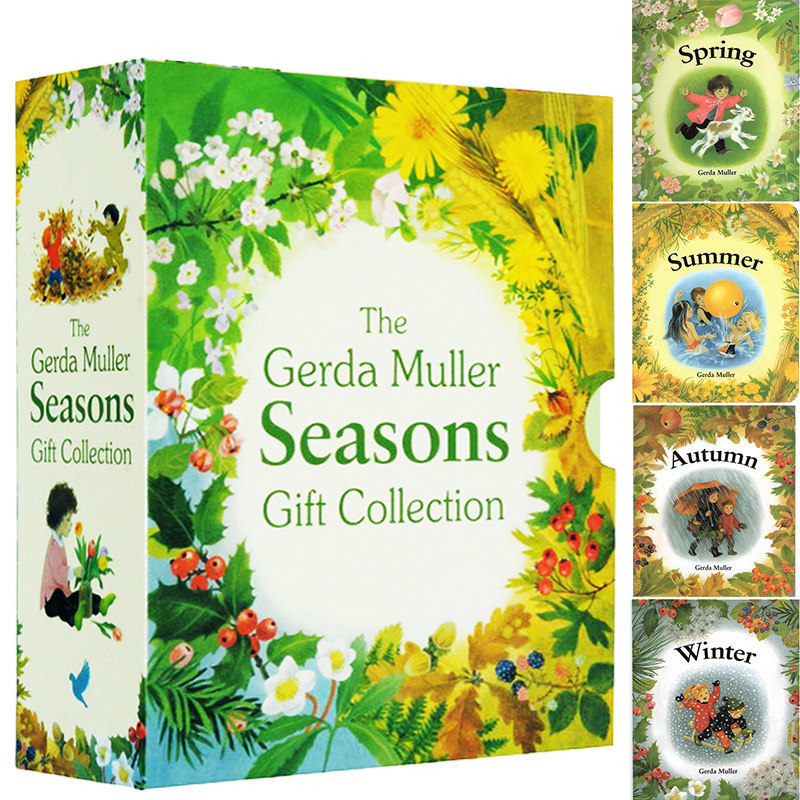 预售 英文原版绘本 Gerda Muller Seasons Gift Collection 纸板书 热尔达穆雷创意想象四季系列无字书