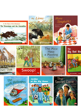 L16二年级 多种句型 Orange橙色套装2 PM Readers 彩虹阅读 10册 小学生分级阅读 小花生精选阅读教辅英文原版启蒙绘本