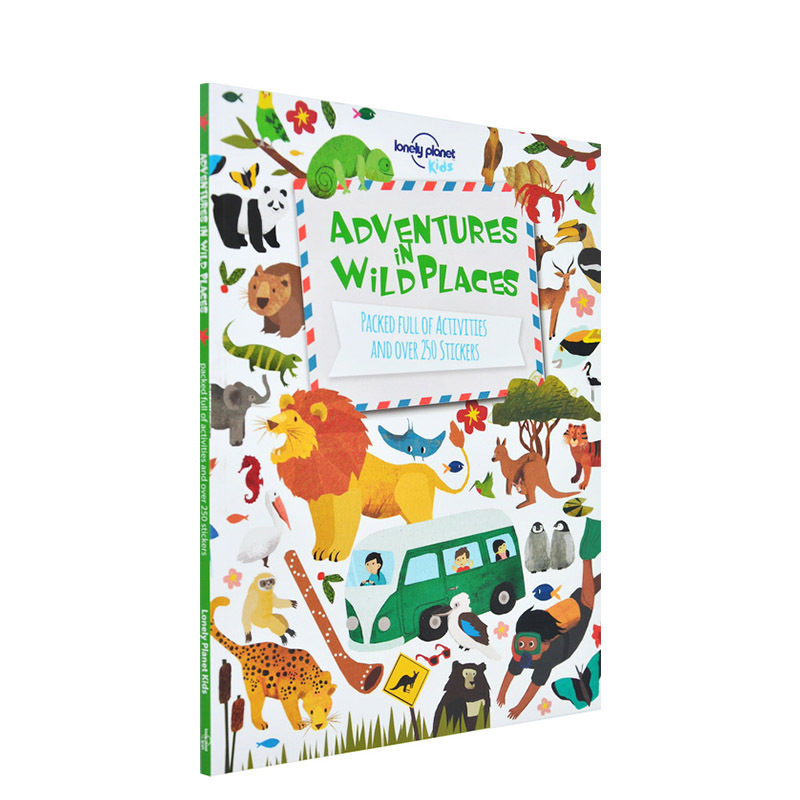 Lonely Planet Kids Adventures in Wild Places 孤独星球儿童版 英文原版 SETM教育 野性的地方 含有超过200张贴纸