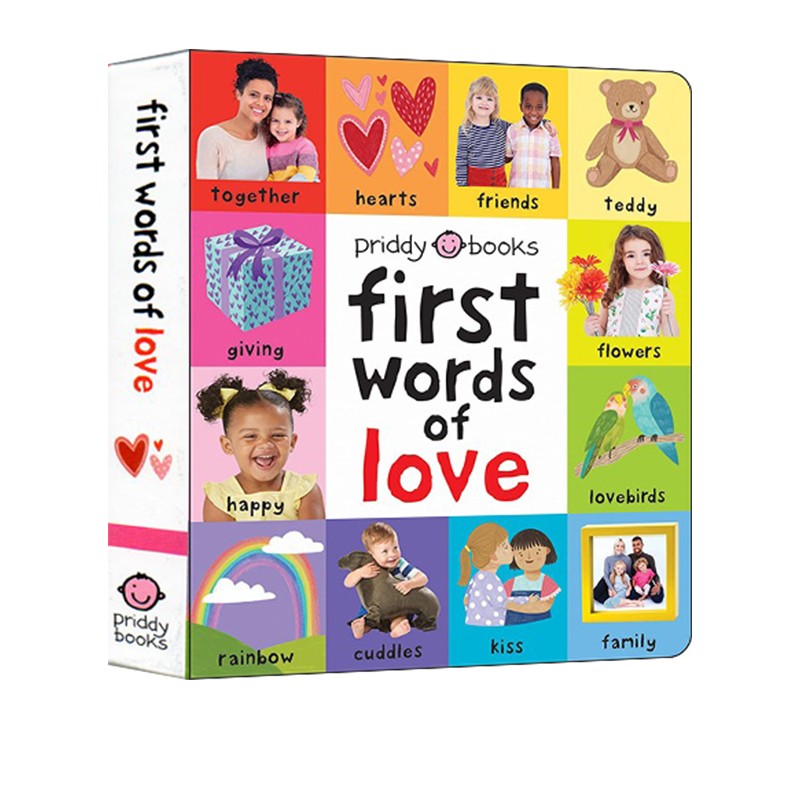 【自营】英文原版 启蒙认知100词系列 First 100: First Words of Love 幼儿图解词典 宝宝英文原版绘本纸板书