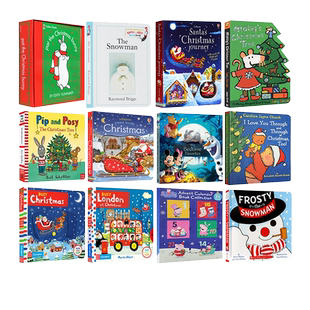圣诞倒数日历Advent Calendar 圣诞节英文原版绘本 Christmas book圣诞节礼物 Santa and Son Mr Men Little Miss 奇先生妙小姐