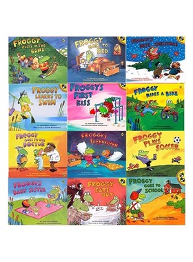 英文原版 Froggy 青蛙小吉 12册 幼儿心灵成长绘本 儿童家庭教养教育 图画故事书 吴敏兰书单推荐
