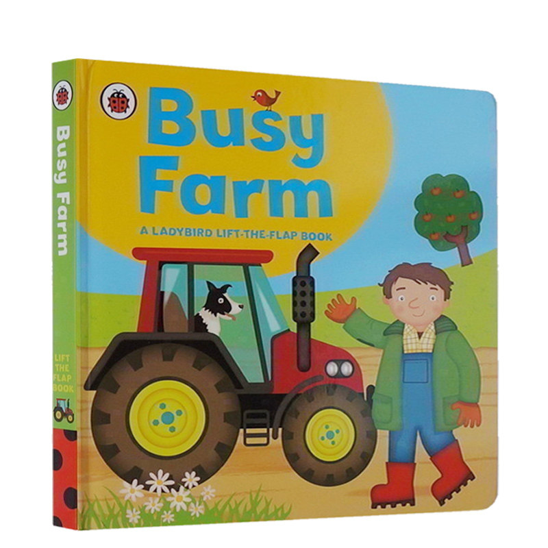 预售 英文原版 Ladybird lift-the-flap book  Busy Farm 纸板翻翻书