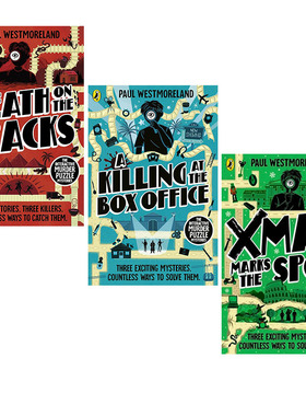 预售 英文原版 互动谋杀解谜之谜系列 3册 The Interactive Murder Puzzle Mysteries 儿童趣味章节桥梁故事书