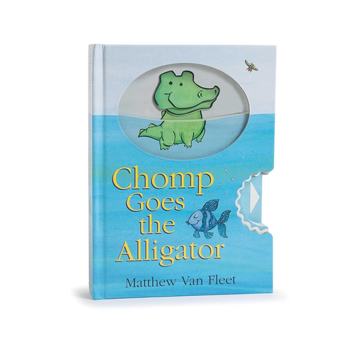 预售 英文原版 Chomp Goes The Alligator 鳄鱼大口咬下 Matthew Van Fleet 低幼趣味计数启蒙认知 精装纸板操作机关书 翻翻书
