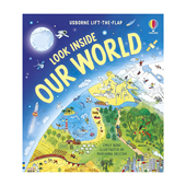 纸板 偷偷看里面系列 Look 新版 inside 揭秘世界 Usborne 儿童STEM认知图画书 World 预售 尤斯伯恩 Our 科普绘本 英文原版