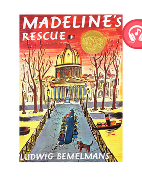 英文原版绘本 Madeline's Rescue 玛德琳的狗狗的救星  凯迪克金奖 廖彩杏书单 儿童儿童图画故事书
