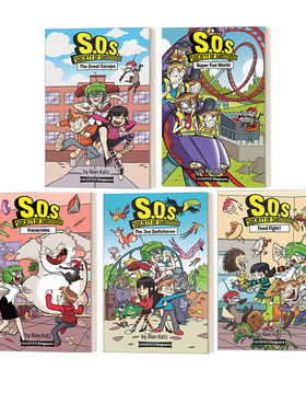 英文原版 S.O.S. Society of Substitutes 5册套装 请救援 替补社团 侦探冒险初级章节书桥梁书 HarperChapters