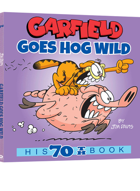 英文原版 加菲猫漫画 Garfield Goes Hog Wild 70 经典趣味幽默漫画 儿童课外阅读图画故事书 Jim Davis