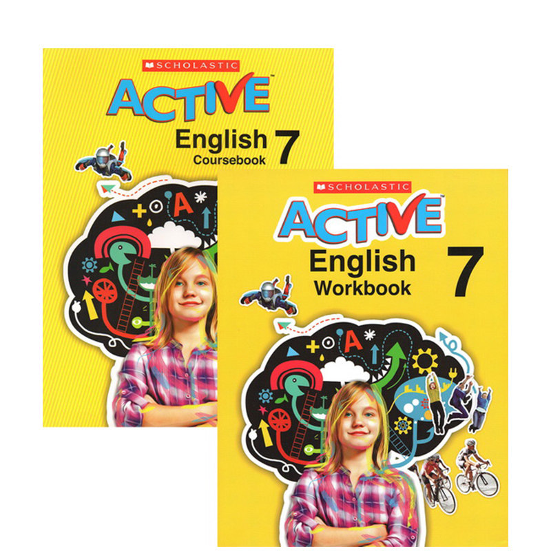 英文原版 Scholastic Active English Workbook 7/ Coursebook 7 学乐教辅阅读活动学生练习册7级 2册