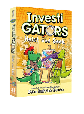 英文原版 InvestiGators #6 Heist and Seek 鳄鱼侦查员#6 精装全彩漫画书绘本 爆笑漫画故事书