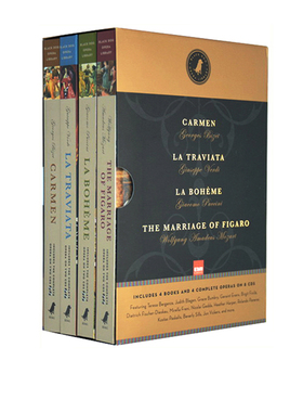 英文原版 Black Dog Opera Library Box Set 4册精装四大著名歌剧Includes La Boheme/Carmen/La Traviata/The Marriage of Figaro